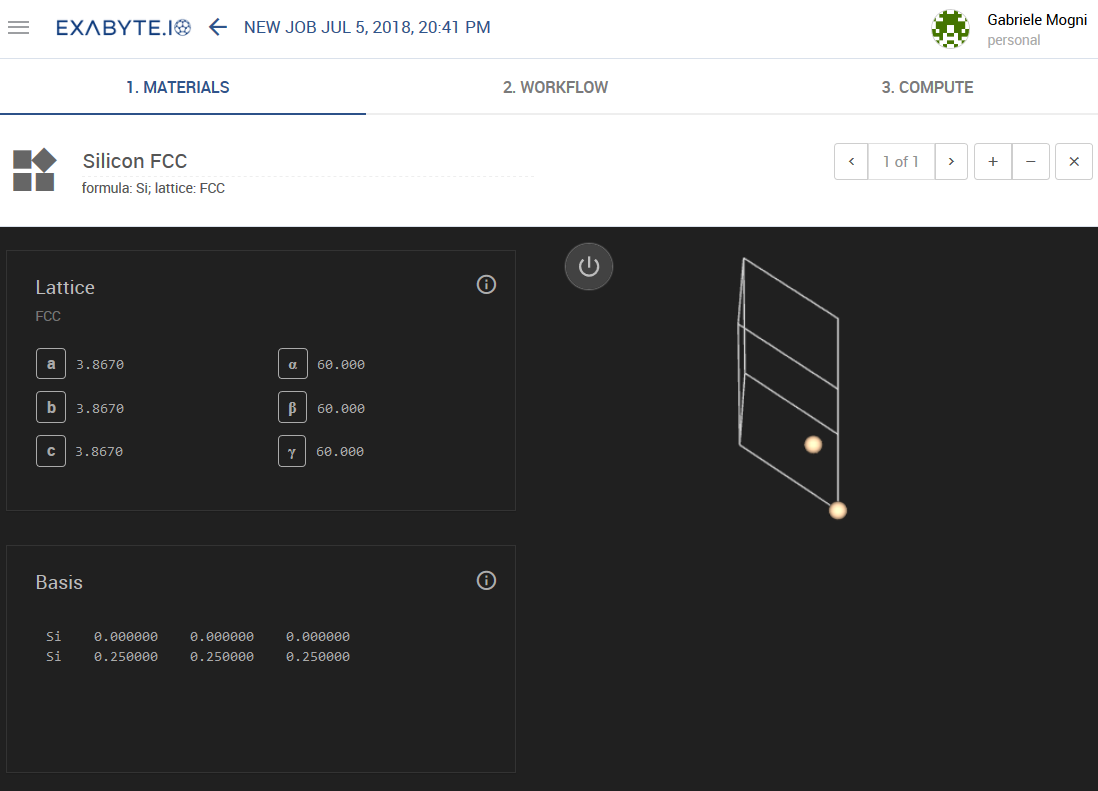 Materials viewer Materials viewer