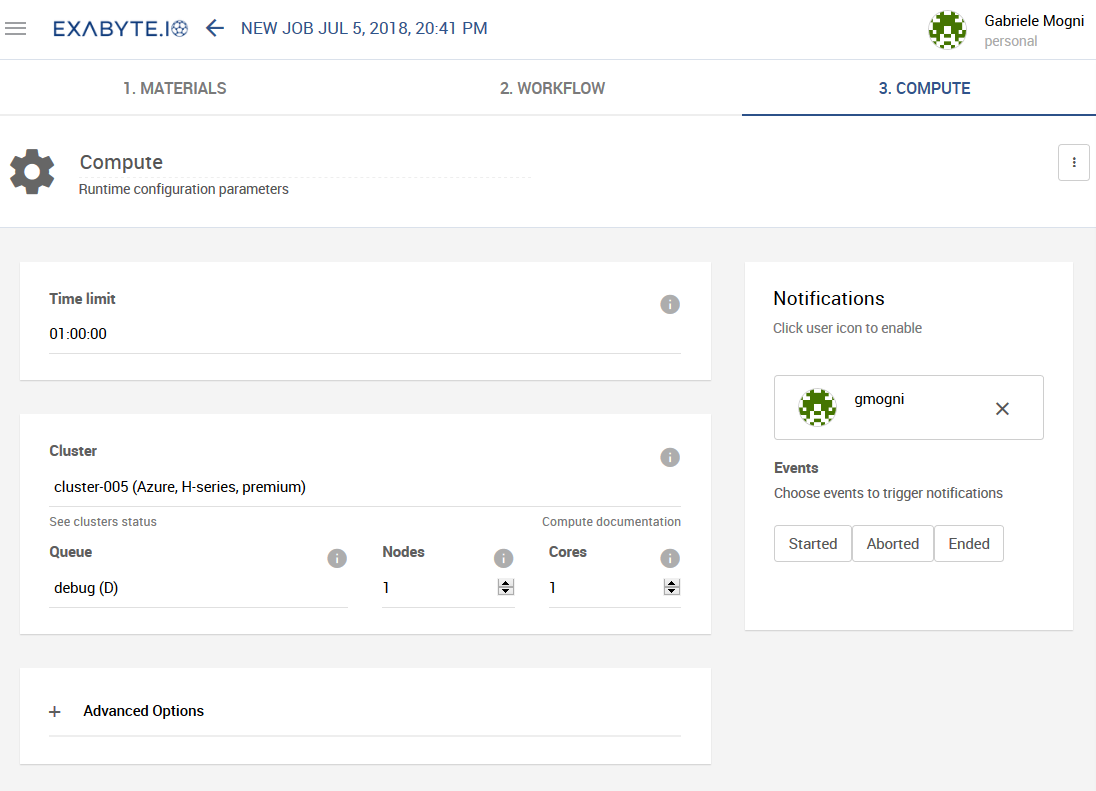 Compute Tab Compute Tab