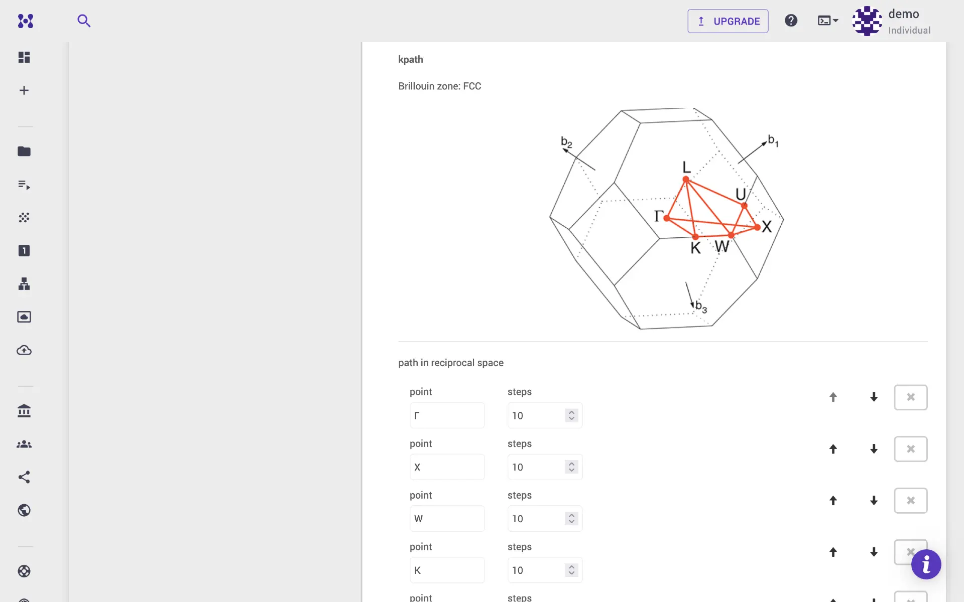 Specify k-path for bands calculation Specify k-path for bands calculation
